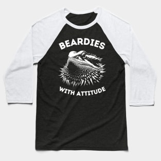 Beardies With Attitude bearded dragon Baseball T-Shirt